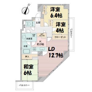 三井農林徳川園ハイツ 間取り図