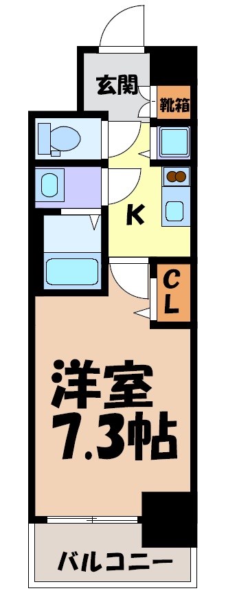 エスリード上前津テルツェ 間取り図