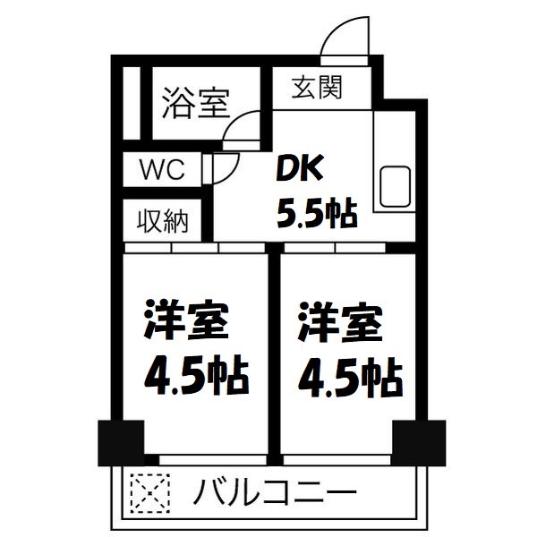 向陽ビル 間取り図