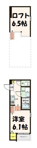 Loft11名駅西 間取り図