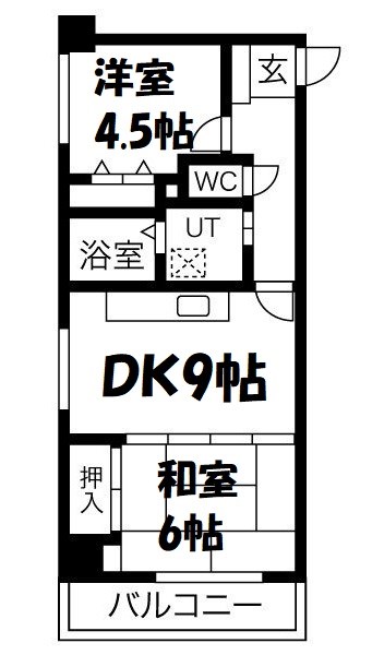 宝マンション大須 間取り図