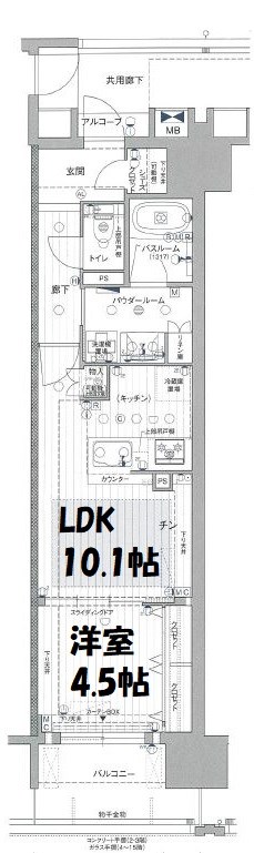 プレサンスジェネ新栄町駅前葵 間取り図