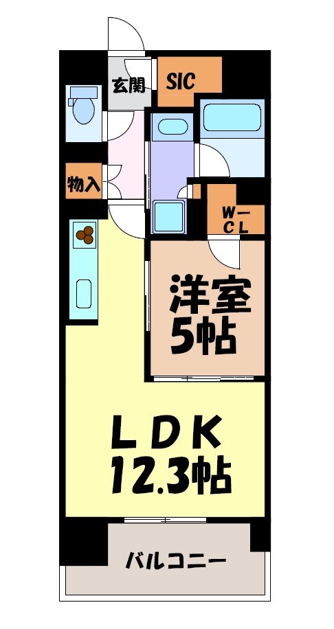 プレサンスグラン栄THE　TOWER 間取り図