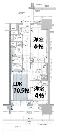 プレサンスグラン栄THE　TOWER 間取り