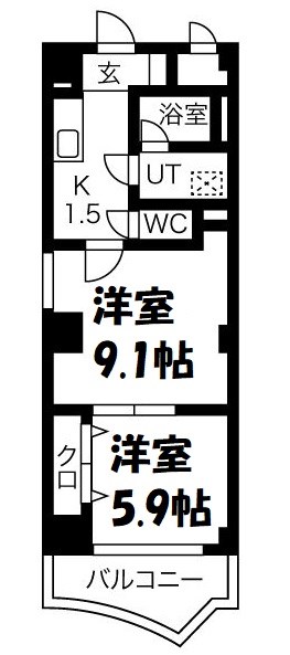 ヴァンキッシュ 間取り図