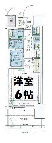 エステムコート名古屋黒川シャルマン 間取り図