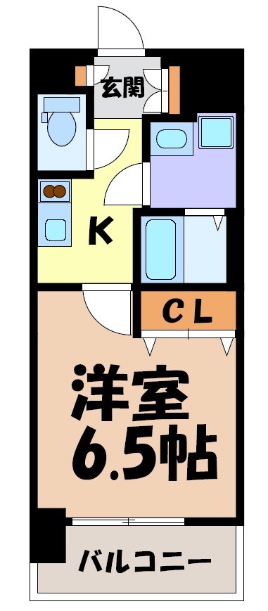 エステムコート名古屋黒川シャルマン 間取り図