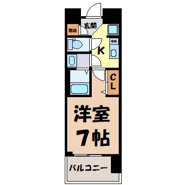 エステムコート名古屋栄プレシャス 間取り図