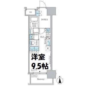 ヒヴィ・カーサ名駅西 間取り図