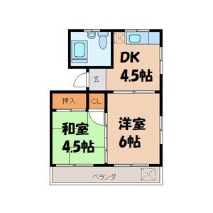 宏陽ハイツ 間取り図