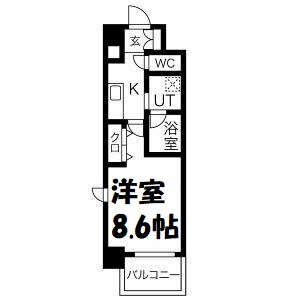 PURE　RESIDENCE名駅南 間取り図