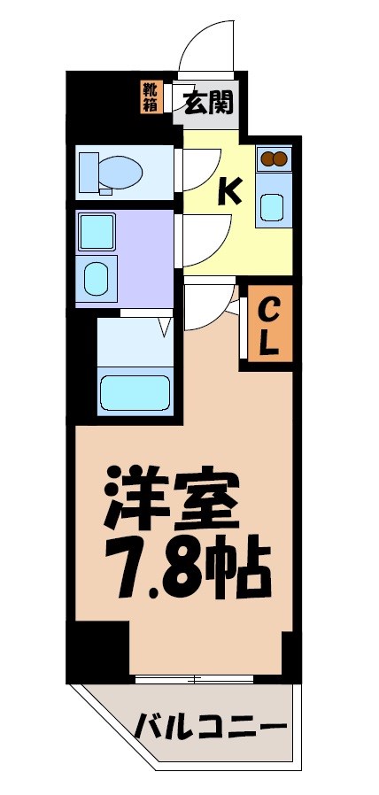 エスリード新栄デュオ 間取り図