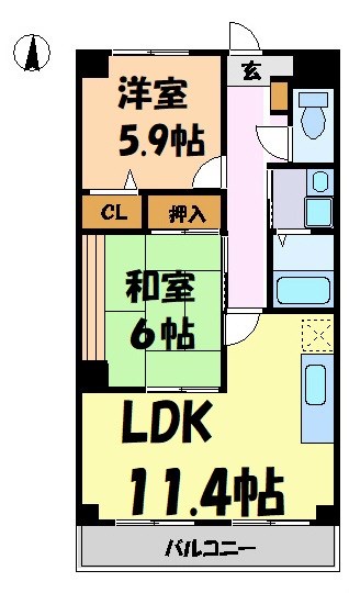 メゾンアベール 間取り図