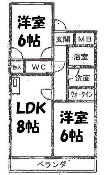 ファミール八代 間取り図