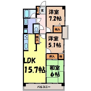 グランドール泉 間取り図