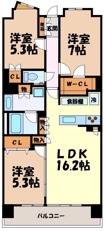 プラウド瑞穂陽明 間取り図