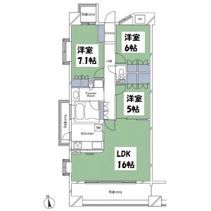 エスティメゾン東白壁 間取り図