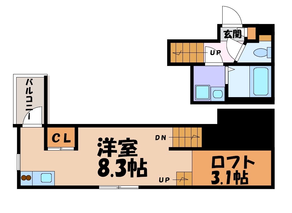 Ｌｕｃｉａ　Ｈｉｌｌｓ名駅北 間取り図