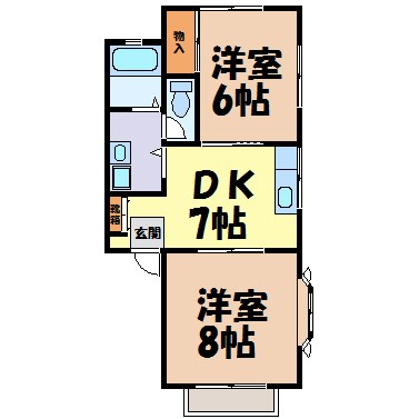 エステート八事Ｂ棟 間取り図
