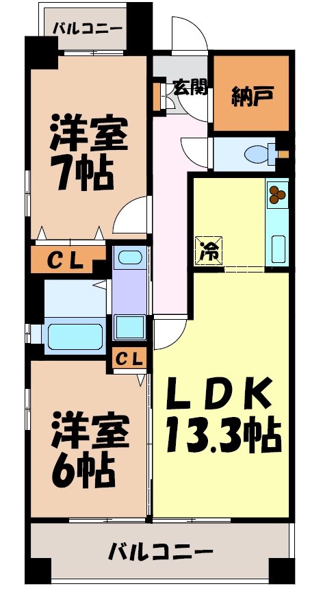 グラン・アベニュー名駅南 間取り図