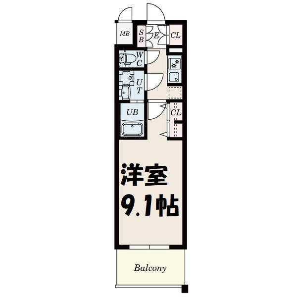 S-RESIDENCE鶴舞Ⅱ 間取り図