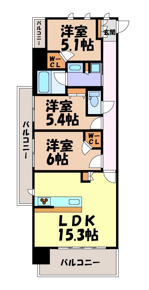 プレサンスジェネ新栄町駅前葵 間取り図