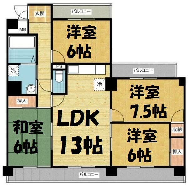 プラザ新栄 間取り図