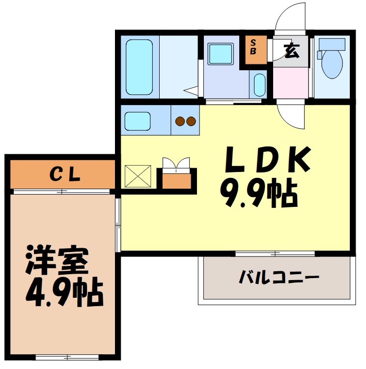 Evergarden千種Ⅱ 間取り図