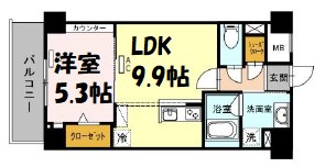 RESIDENCE丸の内七間町 間取り図