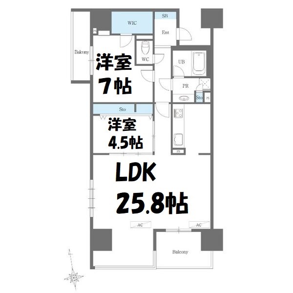 カスタリア伏見 間取り図