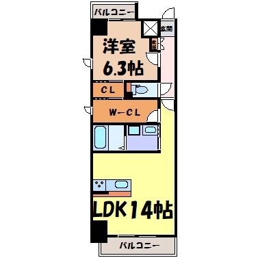 ファインブルーム新栄 間取り図