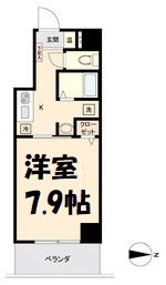 アーバンフラッツ伏見 間取り図