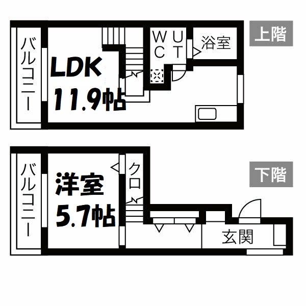 COULEURS BLANC 間取り図