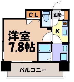 メイクス矢場町Ⅱ 間取り図