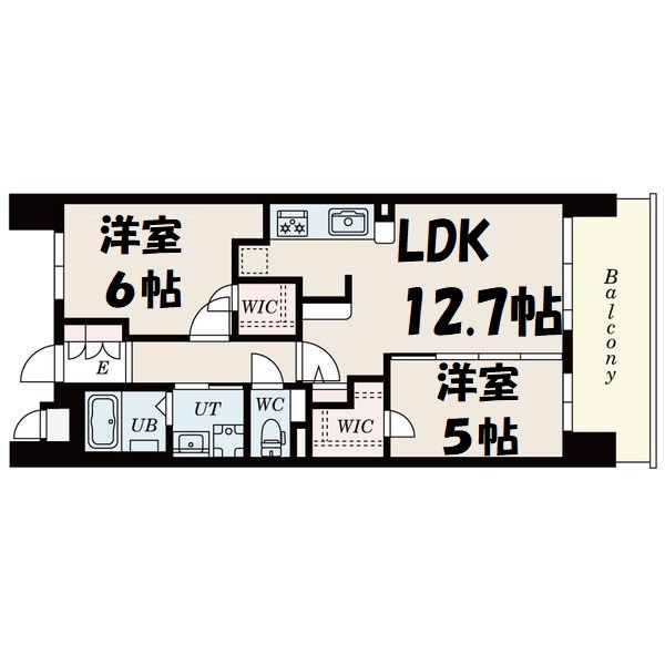 S-RESIDENCE茶屋ヶ坂East 間取り図