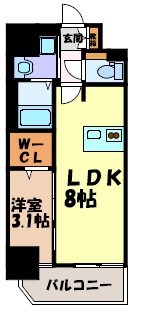 プレサンスNAGOYA覚王山 間取り図