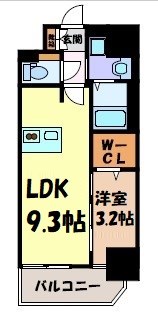 プレサンスNAGOYA覚王山 間取り図