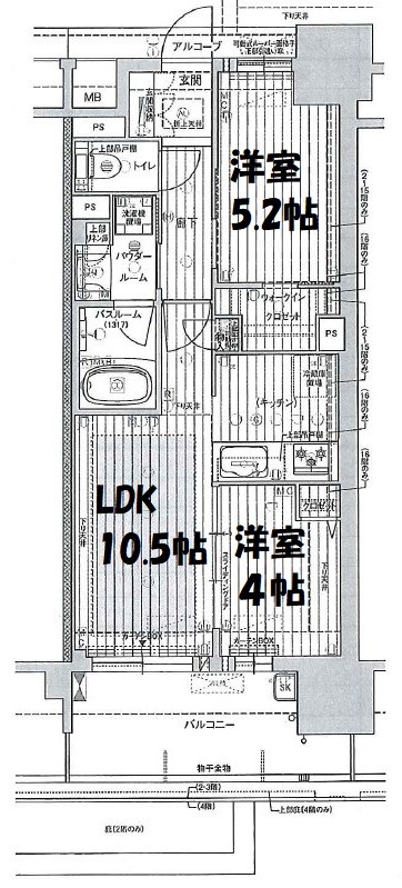 プレサンスグラン栄THE　TOWER 間取り図