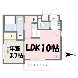 アルティス志賀本通 間取り図