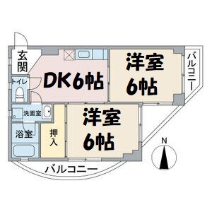 コーポ長谷川 間取り図