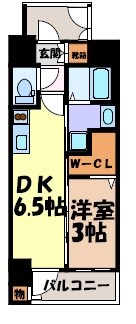エステムコート名古屋鶴舞Ⅱレアーヴ 間取り図
