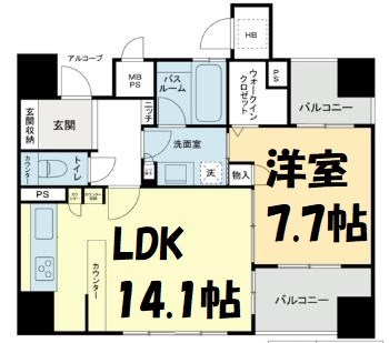 ベレーサ鶴舞公園 間取り図