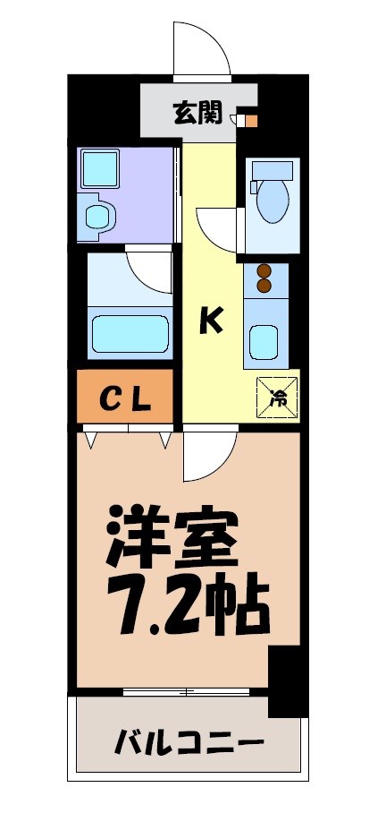 ボーデュキャナル幅下 間取り図