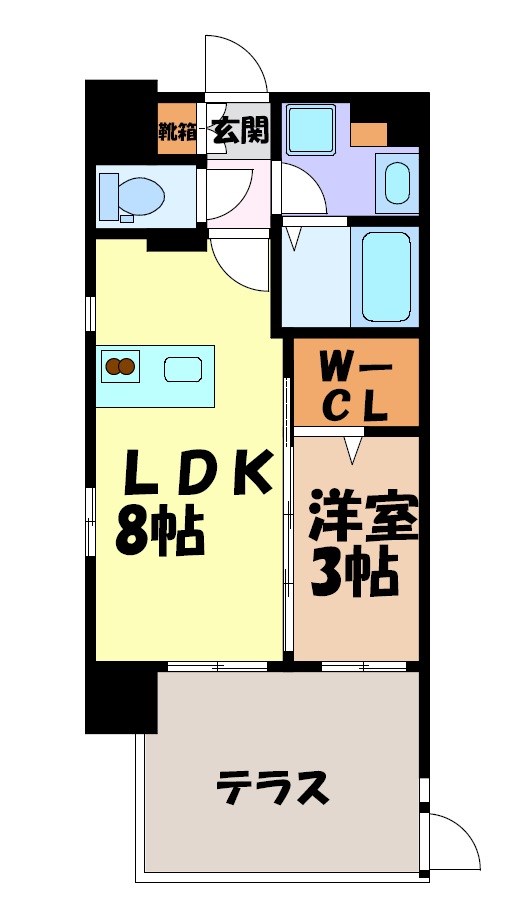 デュオフラッツ栄 間取り図