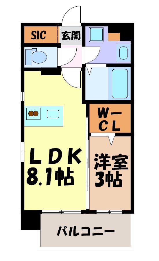 デュオフラッツ栄 間取り図