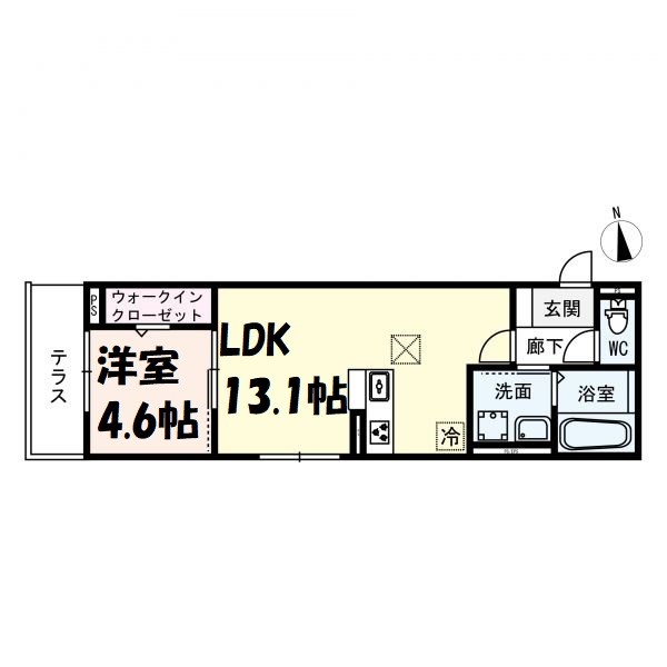 D-room名駅E棟 間取り図