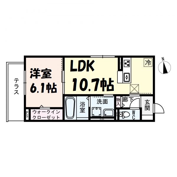 D-room名駅E棟 間取り図