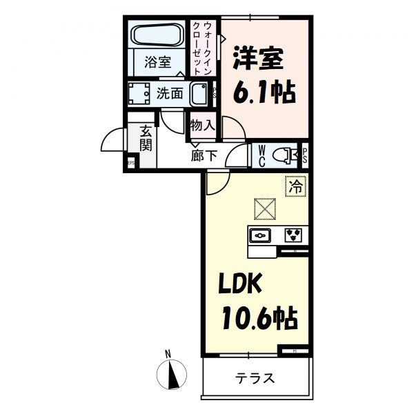 D-room名駅B棟 間取り図