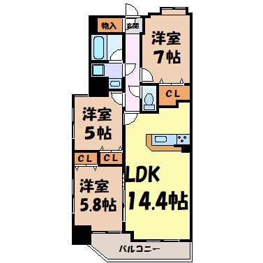 Ａｍｂｉｅｎｔｅ泉 間取り図