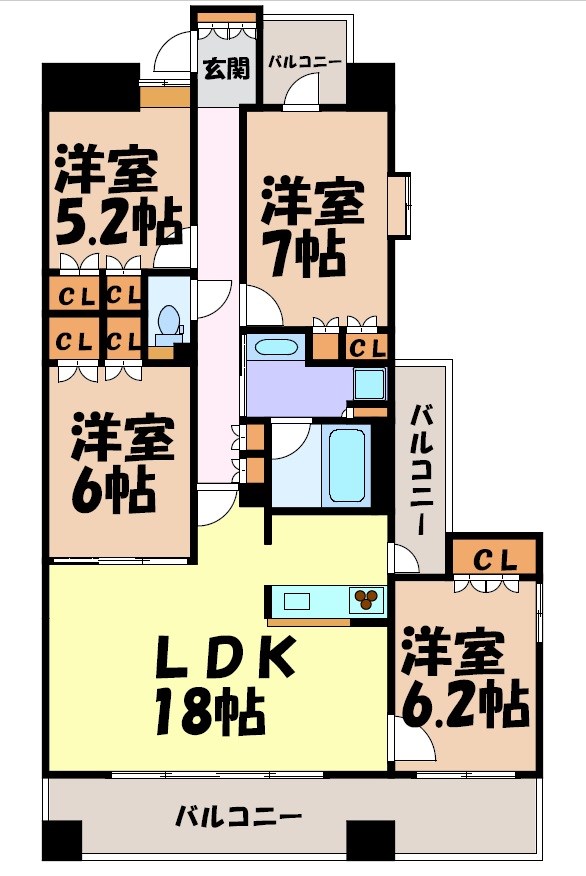 エスティメゾン東白壁 間取り図